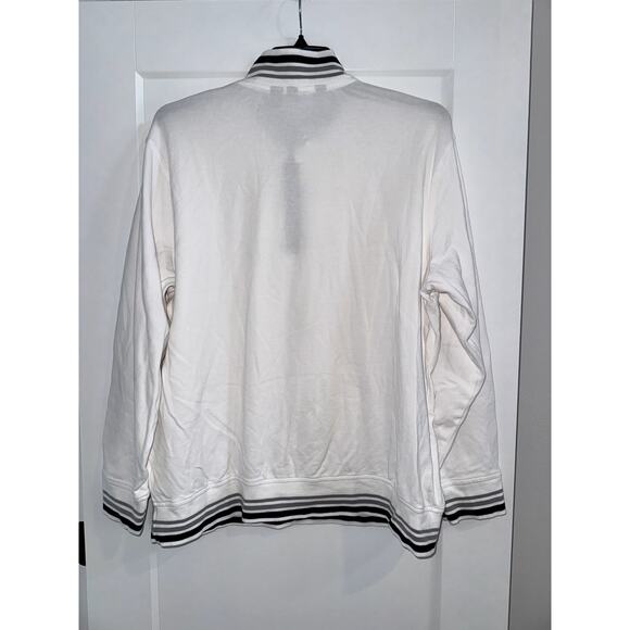 Lands' End 1/4 Zip Pullover Mock Sweater White Men’s XXL - Picture 5 of 7